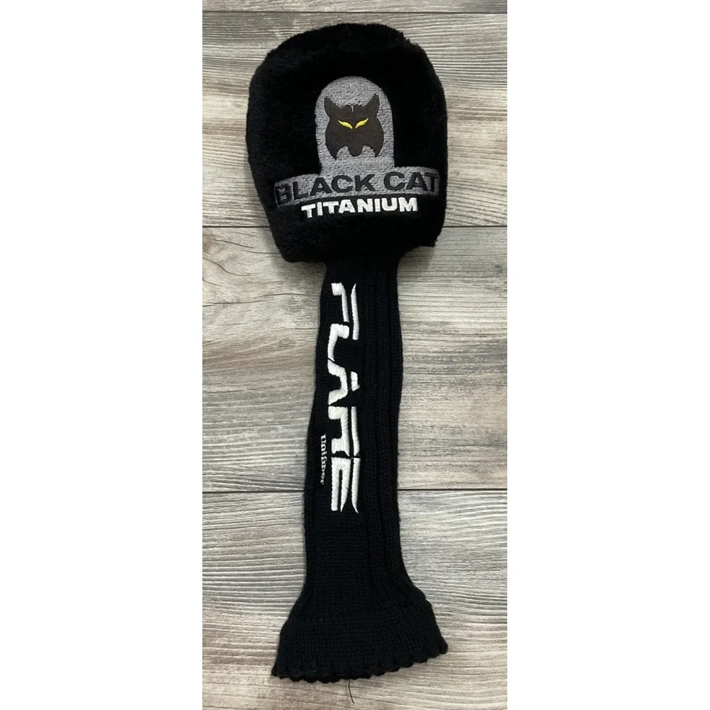 Vintage Lynx Black Cat Titanium Flare Plush (1) Golf Head Cover